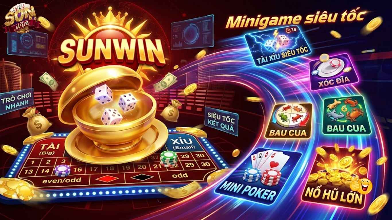 Tài Xỉu Sunwin và các trò chơi Minigame siêu tốc Tài Xỉu Sunwin và các trò chơi Minigame siêu tốc